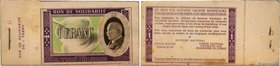 Country : FRANCE regionalism and miscellaneous 
Face Value : 1 Franc BON DE SOLIDARITÉ Liasse 
Date : (1941) 
Period/Province/Bank : Deuxième Guerr...