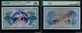 Country : FRENCH EQUATORIAL AFRICA 
Face Value : 1000 Francs Phénix Spécimen 
Date : 1944 
Period/Province/Bank : Caisse Centrale de la France d'Ou...
