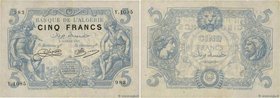 Country : ALGERIA 
Face Value : 5 Francs 
Date : 02 janvier 1917 
Period/Province/Bank : Banque de l'Algérie 
Catalogue reference : P.71a 
Alphab...