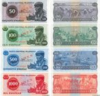 Country : ANGOLA 
Face Value : 50 au 10000 Kwanzas Spécimen 
Date : 11 novembre 1976 
Period/Province/Bank : Banco Nacional de Angola 
Catalogue r...
