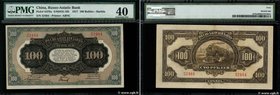 Country : CHINA 
Face Value : 100 Roubles 
Date : 1917 
Period/Province/Bank : Russo-Asiatic Bank 
French City : Harbin 
Catalogue reference : P....