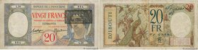 Country : DJIBOUTI 
Face Value : 20 Francs 
Date : (1943) 
Period/Province/Bank : Banque de l'Indochine 
Catalogue reference : P.12A 
Additional ...