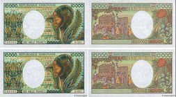 Country : GABON 
Face Value : 10000 Francs Consécutifs 
Date : (1991) 
Period/Province/Bank : B.E.A.C. 
Catalogue reference : P.7b 
Additional re...