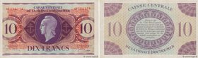 Country : GUADELOUPE 
Face Value : 10 Francs Type anglais 
Date : 02 février 1944 
Period/Province/Bank : Caisse Centrale de la France d'Outre-Mer ...