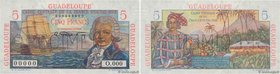 Country : GUADELOUPE 
Face Value : 5 Francs Bougainville Spécimen 
Date : (1946) 
Period/Province/Bank : Caisse Centrale de la France d'Outre-Mer ...