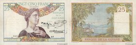 Country : FRENCH GUIANA 
Face Value : 25 Francs 
Date : (1940) 
Period/Province/Bank : Banque de la Guyane 
Catalogue reference : P.7 
Additional...