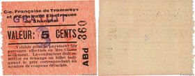Country : FRENCH INDOCHINA 
Face Value : 3 Cents surchargé sur 5 Cents 
Date : (1939) 
Period/Province/Bank : Chine - Shanghai 
French City : Shan...