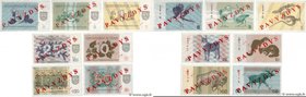 Country : LITHUANIA 
Face Value : 1 au 100 Talonas Spécimen 
Date : 1991 
Period/Province/Bank : Lietuvos Bankas 
Catalogue reference : P.32s au P...