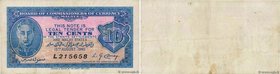 Country : MALAYA 
Face Value : 10 Cents 
Date : 15 août 1940 
Period/Province/Bank : Board of Commissioners of Currency 
Catalogue reference : P.2...