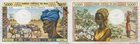 Country : MALI 
Face Value : 5000 Francs Spécimen 
Date : (1984) 
Period/Province/Bank : Banque Centrale du Mali 
Catalogue reference : P.14es 
A...