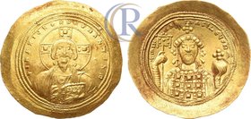 Byzantine. Michael IV, the Paphlagonian. AV histamenon nomisma. 1034-1041.
Gold. 4,40g. Mint of Constantinople. Bust of Christ facing, wearing nimbus...