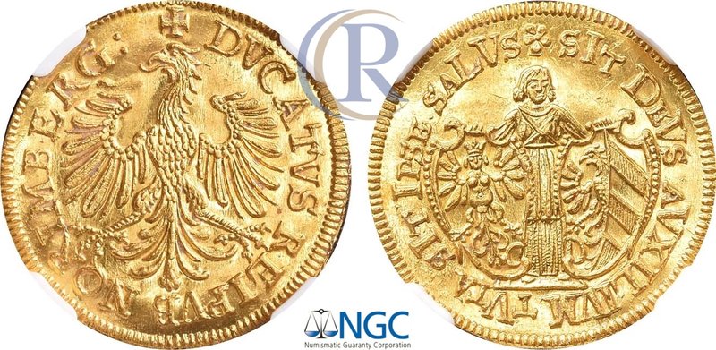 Holy Roman Empire. Imperial City Nuremberg. Ducat, without date (1640). In slab ...