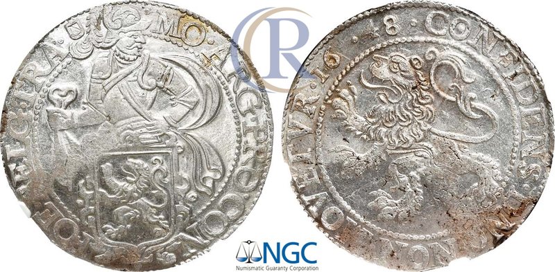 Netherlands. Leeuwendaalder 1648 in slab NGC MS 62.
Silver. Utrecht.
Davenport...