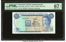 Bermuda Monetary Authority 1 Dollar 1.5.1984 Pick 28b PMG Superb Gem Unc 67 EPQ. 

HID09801242017