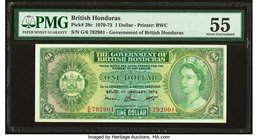 British Honduras Government of British Honduras 1 Dollar 1.1.1973 Pick 28c PMG About Uncirculated 55. 

HID09801242017
