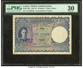 Ceylon Government of Ceylon 10 Rupees 4.8.1943 Pick 36A PMG Very Fine 30. Ink stamps.

HID09801242017