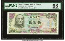China Bank of Taiwan 500 Yuan 1976 Pick 1985 PMG Choice About Unc 58. 

HID09801242017