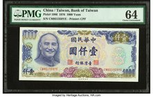 China Bank of Taiwan 1000 Yuan 1976 Pick 1986 PMG Choice Uncirculated 64. Pinholes.

HID09801242017