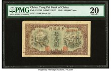 China Tung Pei Bank of China 100,000 Yuan 1949 Pick S3765 PMG Very Fine 20. Rust.

HID09801242017