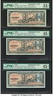 Cuba Banco Nacional de Cuba 10 Pesos 1960 Pick 88c* Three Replacement Examples PMG About Uncirculated 53 EPQ; Choice Extremely Fine 45 EPQ (2). 

HID0...