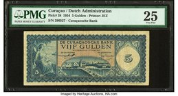 Curacao De Curacaosche Bank 5 Gulden 25.11.1954 Pick 38 PMG Very Fine 25. 

HID09801242017