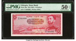 Ethiopia State Bank of Ethiopia 10 Dollars ND (1961) Pick 20a PMG About Uncirculated 50 EPQ. 

HID09801242017