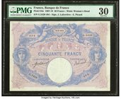 France Banque de France 50 Francs 9.9.1914 Pick 64e PMG Very Fine 30. Pinholes; annotations.

HID09801242017
