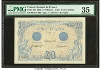 France Banque de France 20 Francs 30.12.1912 Pick 68b PMG Choice Very Fine 35. 

HID09801242017