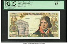 France Banque de France 100 Nouveaux Francs 2.5.1963 Pick 144a PCGS About New 53. 

HID09801242017
