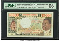 Gabon Banque des Etats de l'Afrique Centrale 10,000 Francs ND (1974) Pick 5a PMG Choice About Unc 58. 

HID09801242017