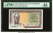 Guinea Banque Centrale 100 Francs 1.3.1960 Pick 13a PMG Choice Extremely Fine 45. 

HID09801242017