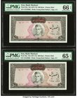 Iran Bank Markazi 500 Rials ND (1971-73) Pick 93a Two Consecutive Examples PMG Gem Uncirculated 66 EPQ; Gem Uncirculated 65 EPQ. 

HID09801242017