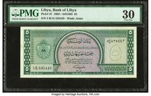 Libya Bank of Libya 5 Pounds 1963 / AH1382 Pick 31 PMG Very Fine 30. 

HID09801242017