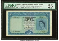 Malaya and British Borneo Board of Commissioners of Currency 50 Dollars 21.3.1953 Pick 4a B104 KNB4a PMG Very Fine 25. 

HID09801242017