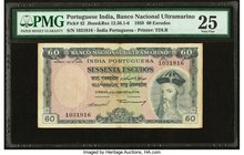 Portuguese India Banco Nacional Ultramarino 60 Escudos 2.1.1959 Pick 42 PMG Very Fine 25. 

HID09801242017