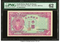 South Korea Bank of Chosen 1000 Won ND (1950) Pick 3 PMG Uncirculated 62. 

HID09801242017