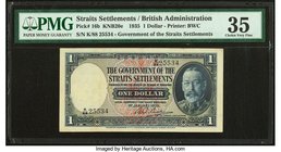 Straits Settlements Government of Straits Settlements 1 Dollar 1.1.1935 Pick 16b PMG Choice Very Fine 35. 

HID09801242017