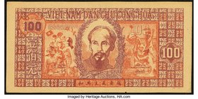 Vietnam Giay Bac Viet Nam 100 Dong ND (1948) Pick 28a Choice About Uncirculated. Edge nick in bottom margin.

HID09801242017