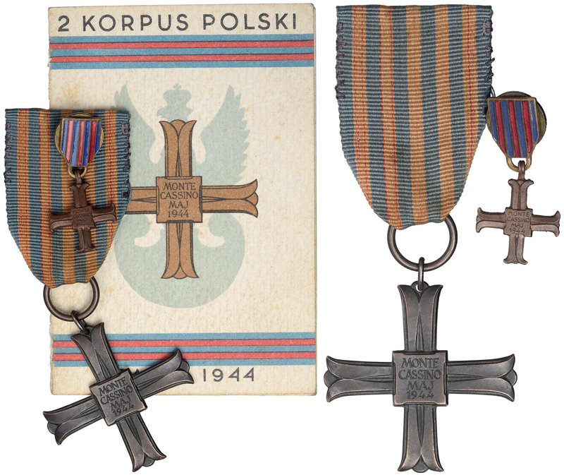 PSZnZ, Krzyż Monte Cassino z legitymacją i miniatura 2 Komp Warsztatowa 3 DSK
 ...