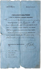Rosja, Świadectwo wypełnienia służby wojskowej 1905 dla Polaka
 Ciekawy dokument dotyczący najpewniej działań związanych z wojną rosyjsko-japońską. Z...
