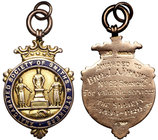 England, Award Badge of Amalgamated Society of Smiths and Strikers gold
Anglia, Żeton nagrodowy Zreszenia pracowników kowalskich i odlewniczych - zło...