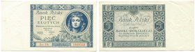 II RP, 5 złotych 1930
 Piękny egzemplarz. Drobne ugięcia. 
Grade: AU/UNC 
Reference: Miłczak 71b
Estimate: EUR 34 - 46