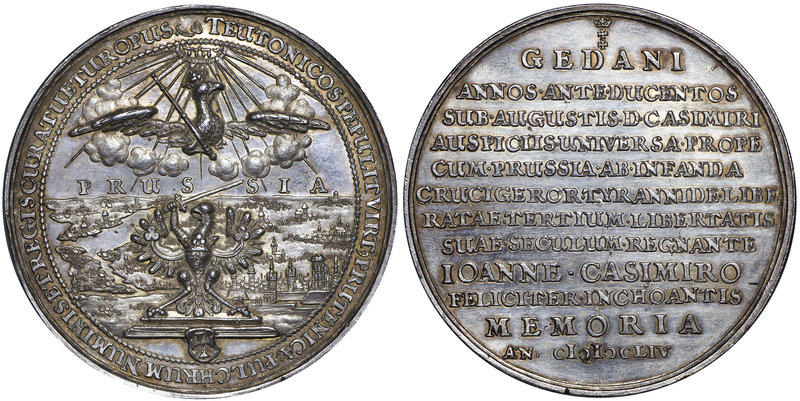 Jan II Kazimierz, Medal na 200-lecie przyłączenia Prus do Polski 1654 Höhn
 Pię...
