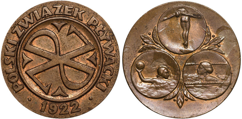 II RP, Medal Polski Związek Pływacki 1922 
 Ciekawy medal wybity z okazji powst...