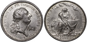 France/England, Medal for death of Louis XVI 1793 Mainwaring
Francja/Anglia, Medal na śmierć Ludwika XVI 1793 Mainwaring - rzadki
 Rzadki medal wybi...