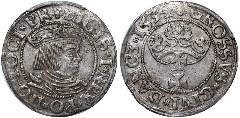 Zygmunt I Stary, Grosz 1534 Gdańsk - PR
 Piękny, okołomenniczy egzemplarz. Lekk...