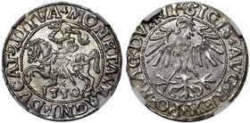 Zygmunt II August, Półgrosz 1550 Wilno - LI/LITVA
 Piękny, menniczy egzemplarz. Odmiana z końcówkami legend LI/LITVA. 
Grade: NGC MS62 
Reference: ...