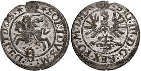 Zygmunt III Waza, Szeląg 1623 Wilno - M D L
 Piękny, okołomenniczy egzemplarz z wyśmienicie zachowanym srebrzeniem. Wariant z gwiazdkami rozpoczynają...
