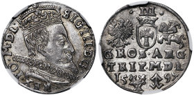 Zygmunt III Waza, Trojak 1597 Wilno - piękny
 Piękny, okołomenniczy egzemplarz. Wyśmienicie zachowany połysk menniczy. Odmiana z herbem Chalecki i zn...