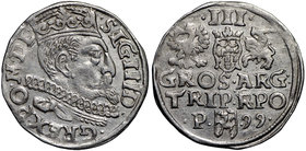 Zygmunt III Waza, Trojak 1599 Poznań - nieopisany SG/IG
 Bardzo ładny egzemplarz trojaka z mennicy poznańskiej. Nieopisany u Igera wariant z przebitk...